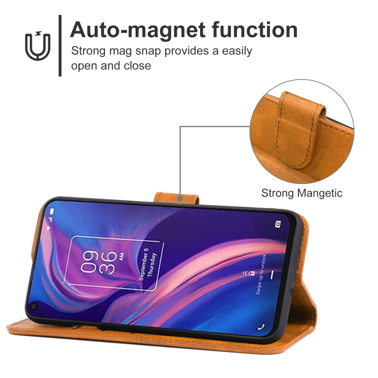 Leather Phone Case For TCL Plex