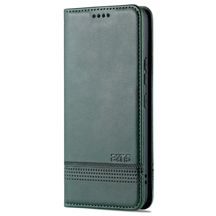 For Samsung Galaxy S22 AZNS Magnetic Calf Texture Horizontal Flip Leather Phone Case
