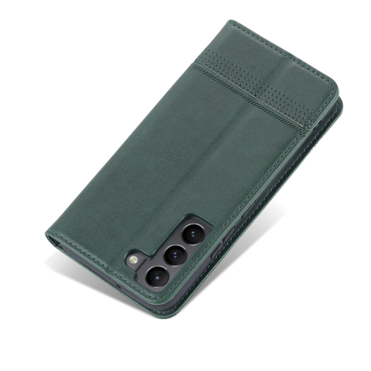 For Samsung Galaxy S22+ AZNS Magnetic Calf Texture Horizontal Flip Leather Phone Case