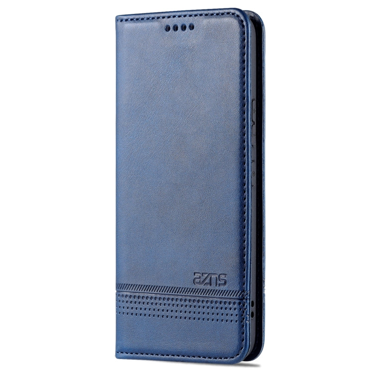 For Samsung Galaxy S22+ AZNS Magnetic Calf Texture Horizontal Flip Leather Phone Case