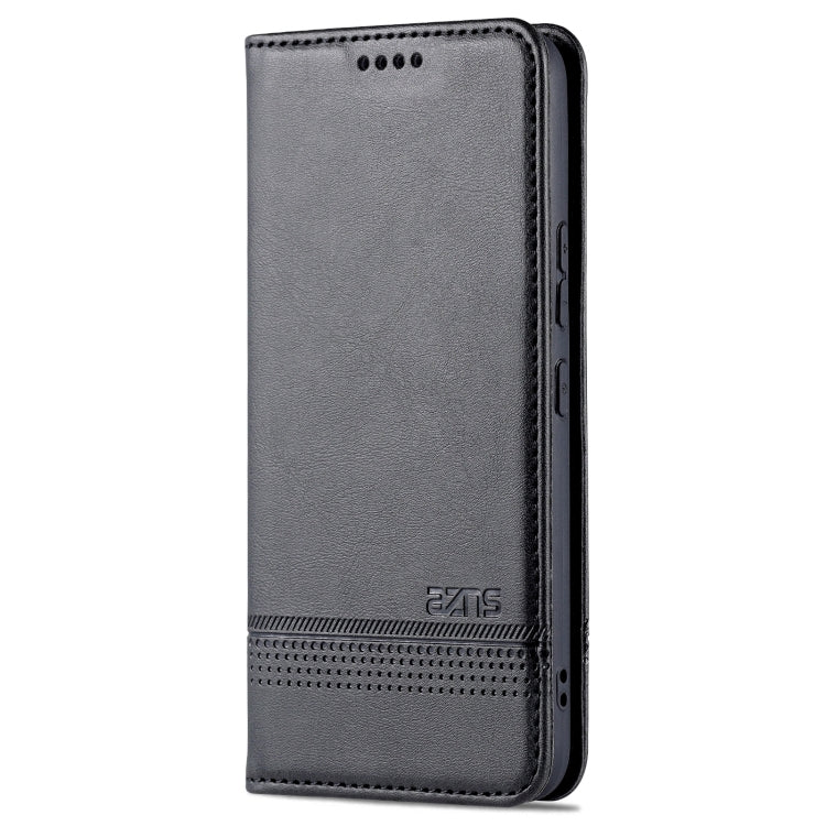 For Samsung Galaxy S22+ AZNS Magnetic Calf Texture Horizontal Flip Leather Phone Case