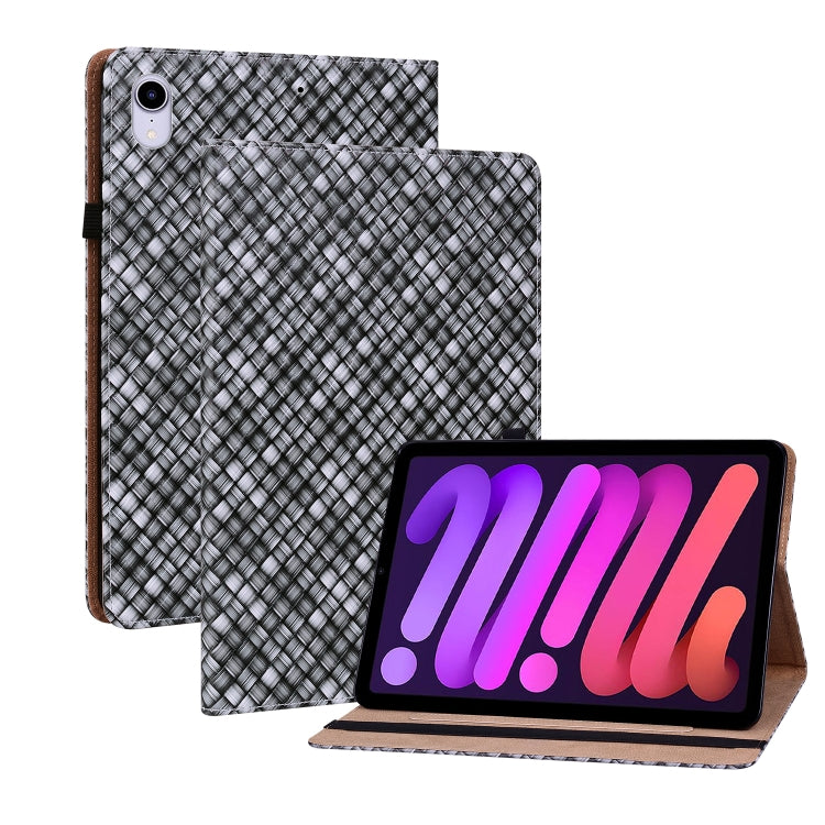 For iPad mini 6 Color Weave Smart Leather Tablet Case