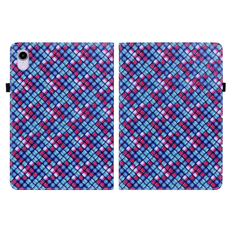 For iPad mini 6 Color Weave Smart Leather Tablet Case