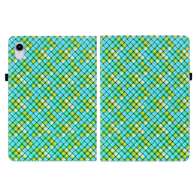 For iPad mini 6 Color Weave Smart Leather Tablet Case