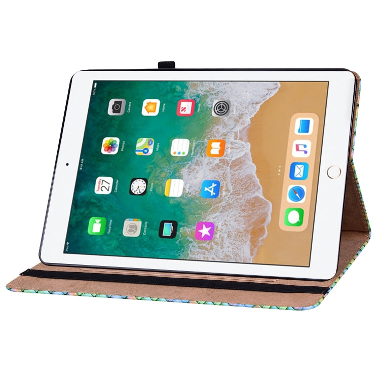 Color Weave Smart Leather Tablet Case For iPad Pro 9.7 2018 / 2017