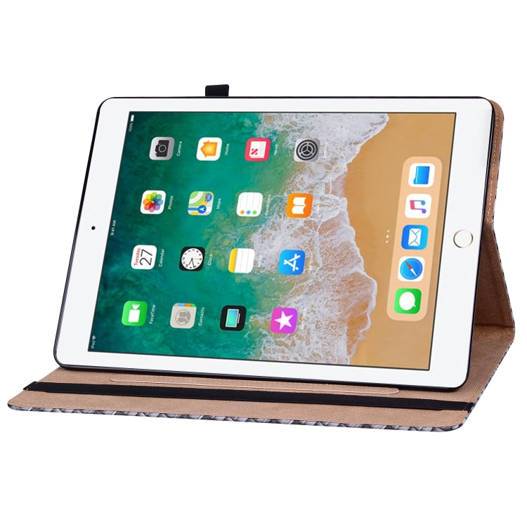 Color Weave Smart Leather Tablet Case For iPad Pro 9.7 2018 / 2017