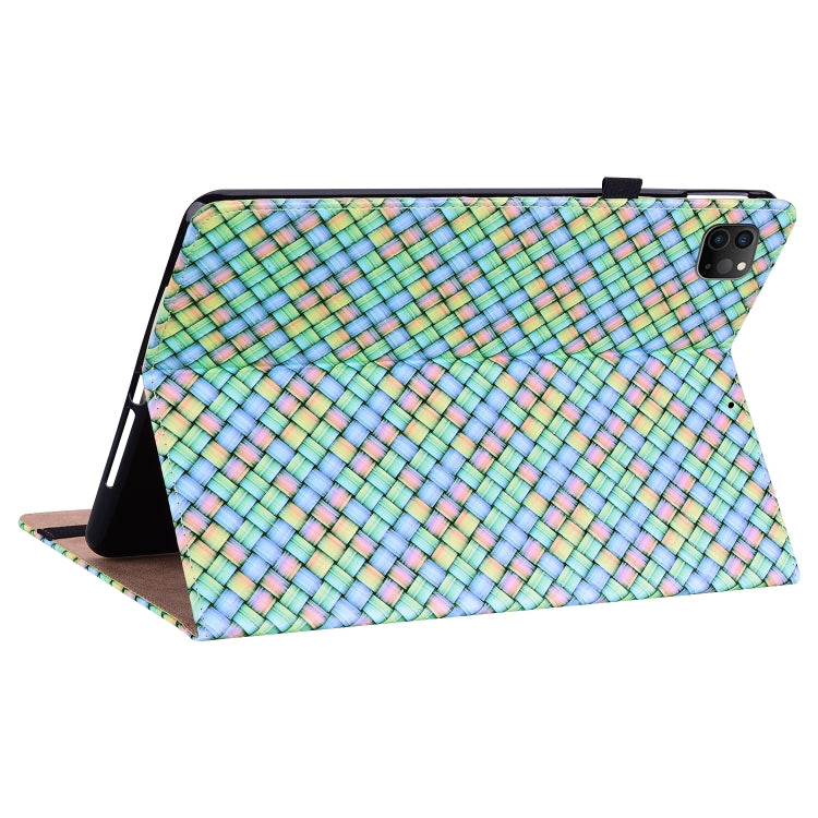 Color Weave Smart Leather Tablet Case For iPad Pro 11 2021 / 2020 / 2018 / Air 2020 10.9