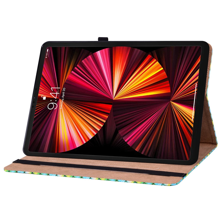 Color Weave Smart Leather Tablet Case For iPad Pro 11 2021 / 2020 / 2018 / Air 2020 10.9