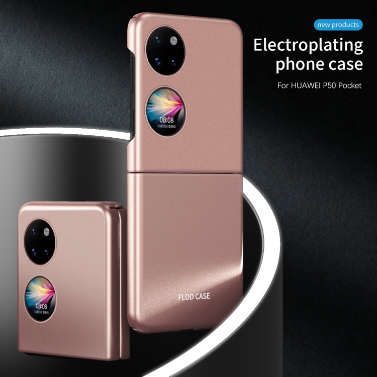 For Huawei P50 Pocket Skin Feel Frosted Electroplated Phone Case
