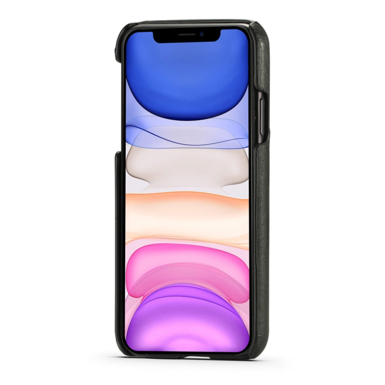 For iPhone 11 Pro Retro Wood Texture PU + PC Protective Case