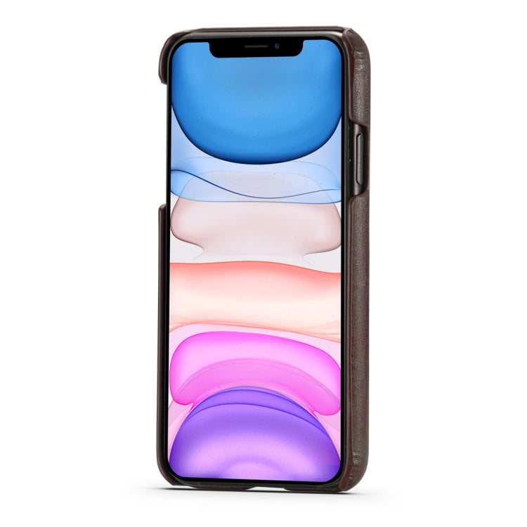 For iPhone 11 Pro Retro Wood Texture PU + PC Protective Case