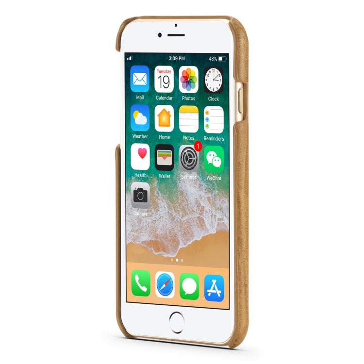 For iPhone SE 2020 & 8 & 7 Retro Wood Texture PU + PC Protective Case