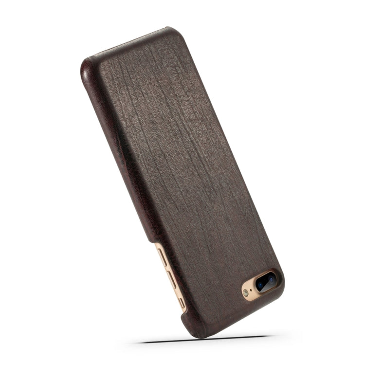 For iPhone SE 2020 & 8 & 7 Retro Wood Texture PU + PC Protective Case