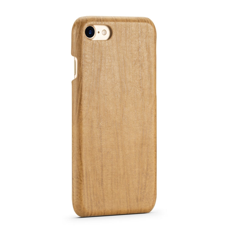 For iPhone 8 Plus & 7 Plus Retro Wood Texture PU + PC Protective Case