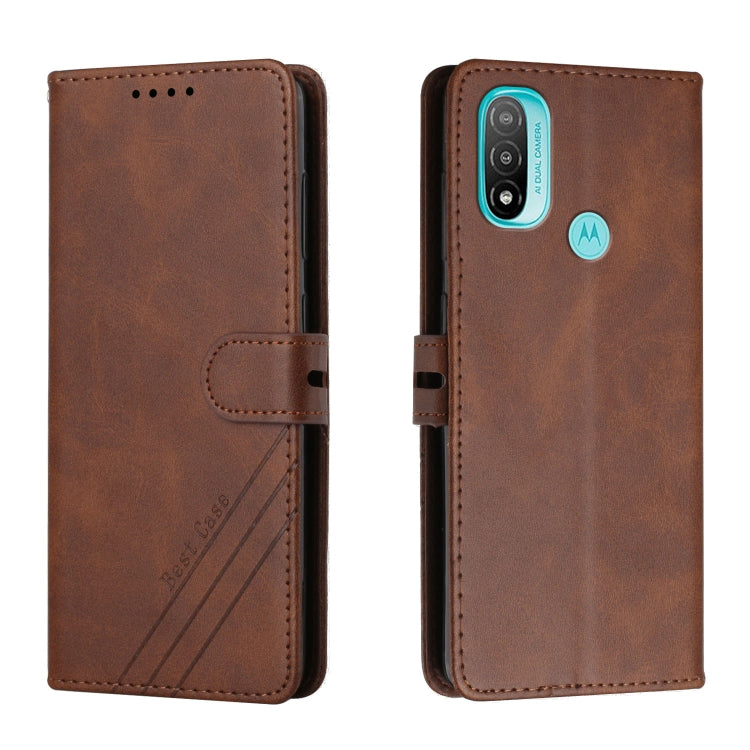 For Motorola Moto E20 Cow Texture Leather Phone Case
