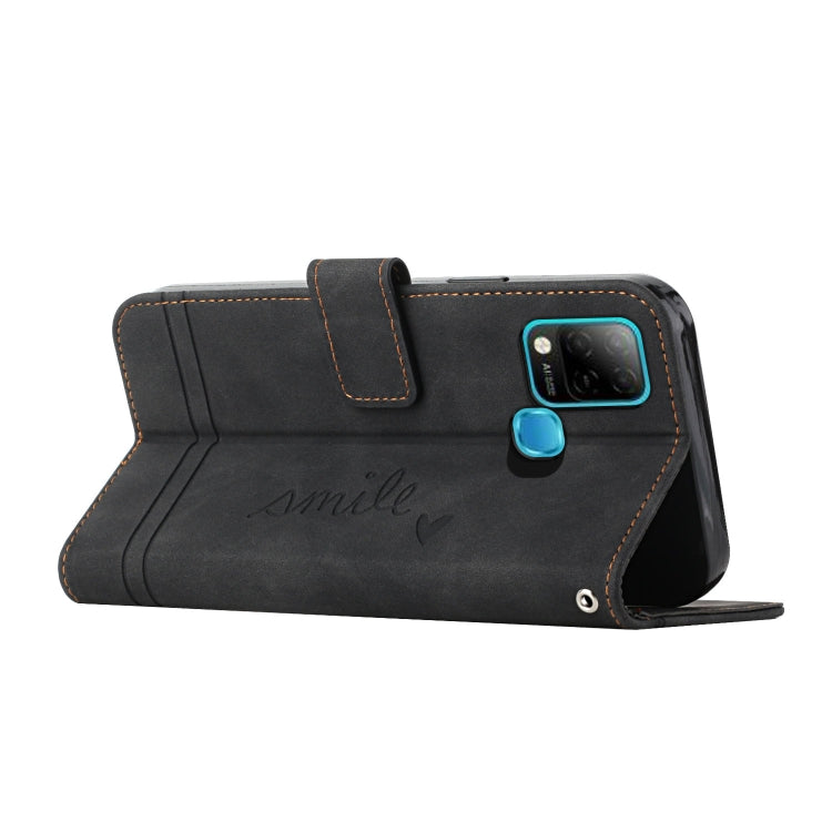 For Infinix Hot 10s Retro Skin Feel TPU + PU Leather Phone Case