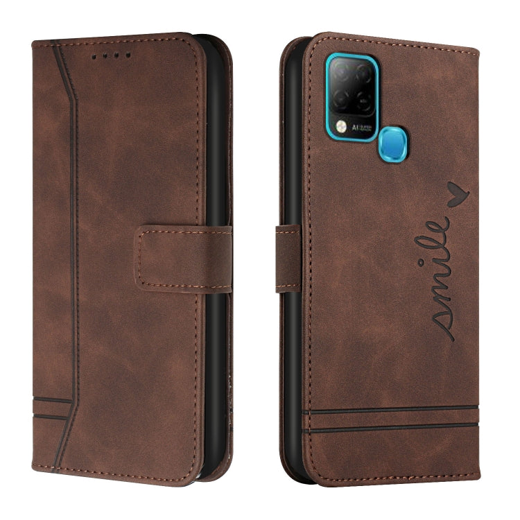 For Infinix Hot 10s Retro Skin Feel TPU + PU Leather Phone Case