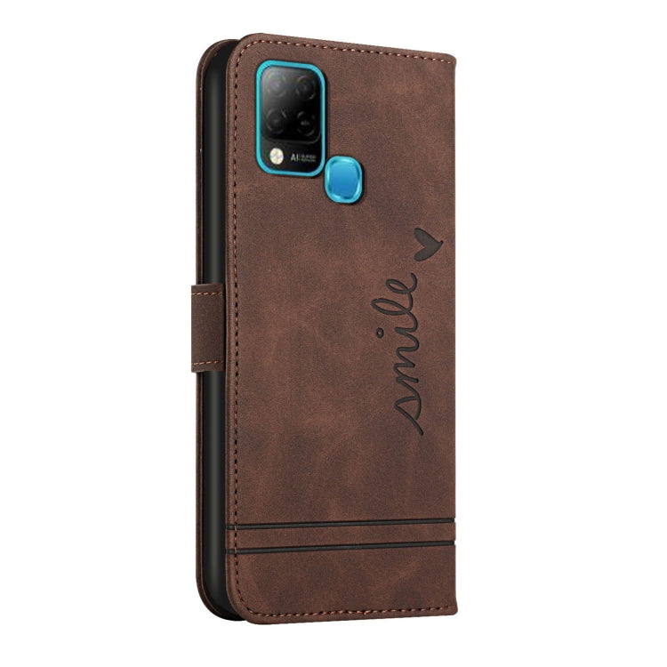 For Infinix Hot 10s Retro Skin Feel TPU + PU Leather Phone Case
