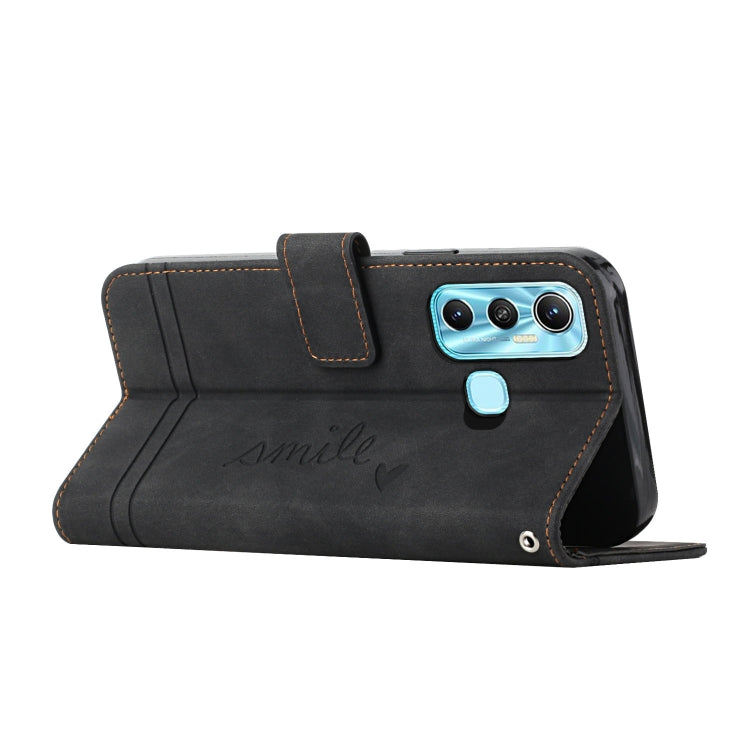 For Infinix Hot 11 Retro Skin Feel TPU + PU Leather Phone Case