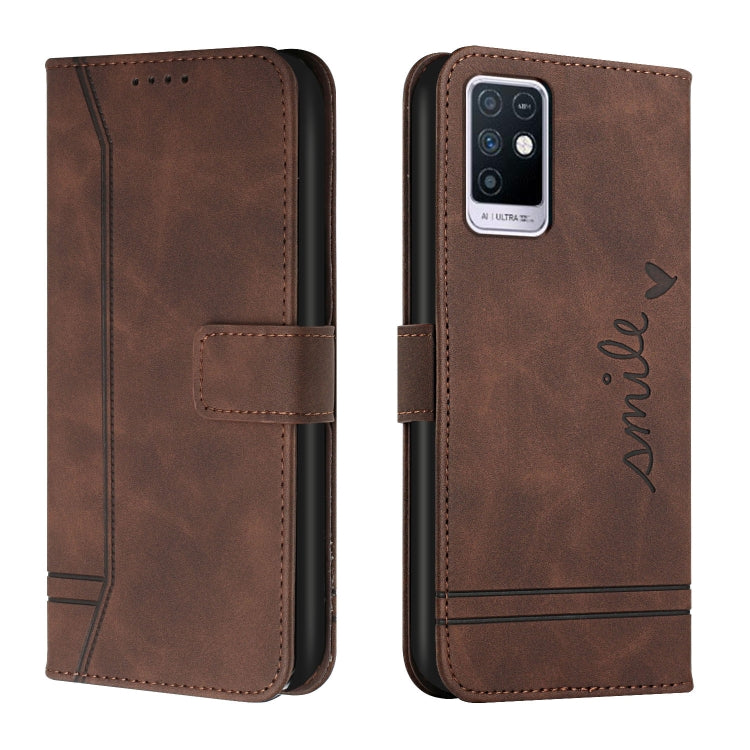 For Infinix Note 10 Retro Skin Feel TPU + PU Leather Phone Case