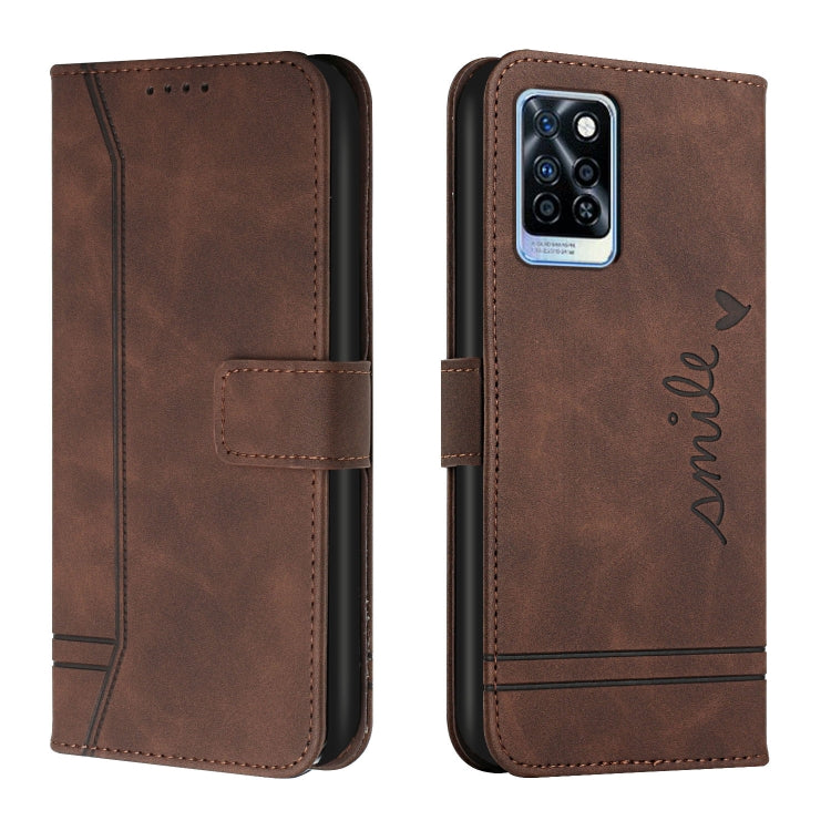 For Infinix Note 10 Pro Retro Skin Feel TPU + PU Leather Phone Case