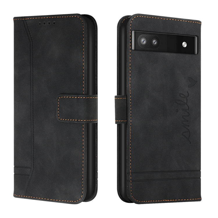 For Google Pixel 6a Retro Skin Feel TPU + PU Leather Phone Case