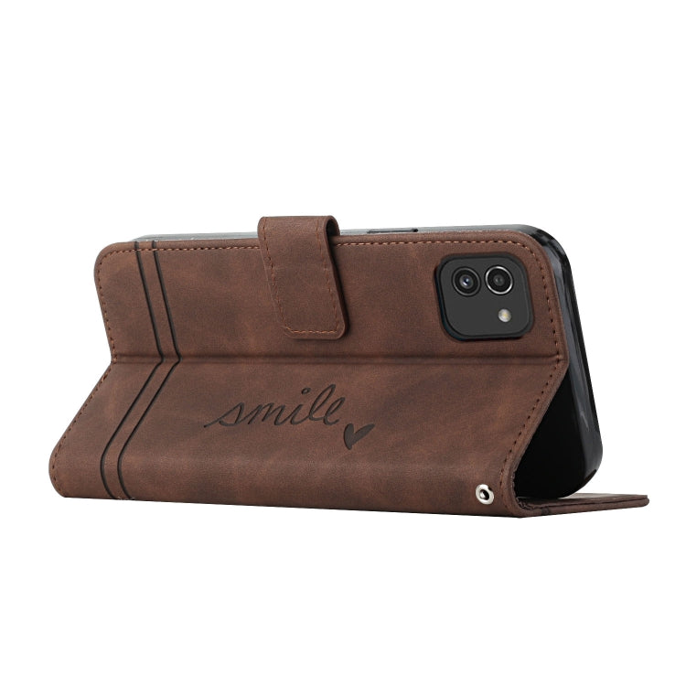 For Samsung Galaxy A03 164mm Retro Skin Feel TPU + PU Leather Phone Case