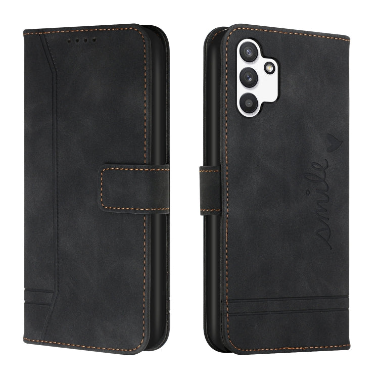 For Samsung Galaxy A13 4G Retro Skin Feel TPU + PU Leather Phone Case