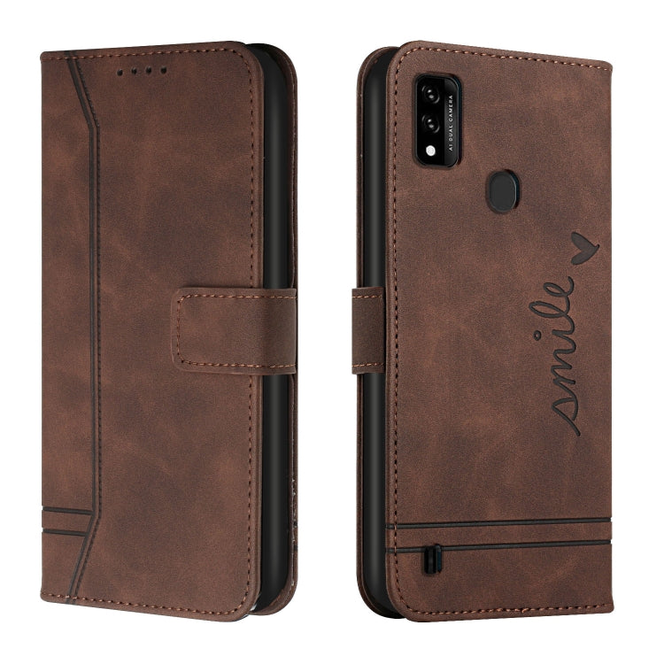 For ZTE Blade A51 Retro Skin Feel TPU + PU Leather Phone Case