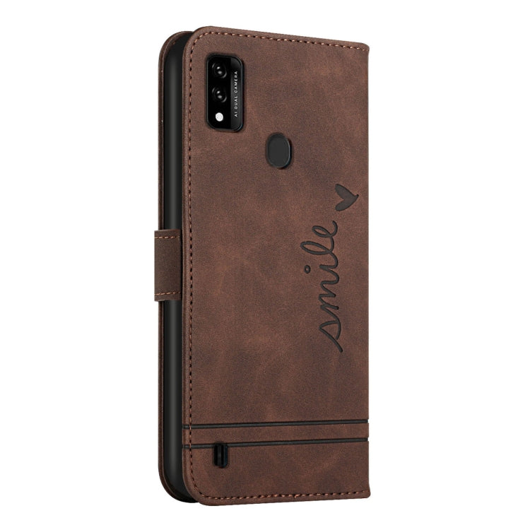 For ZTE Blade A51 Retro Skin Feel TPU + PU Leather Phone Case
