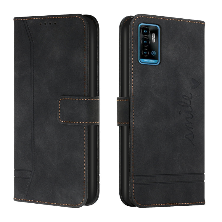 For ZTE Blade A71 Retro Skin Feel TPU + PU Leather Phone Case