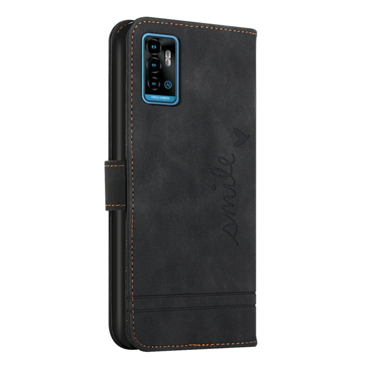 For ZTE Blade A71 Retro Skin Feel TPU + PU Leather Phone Case