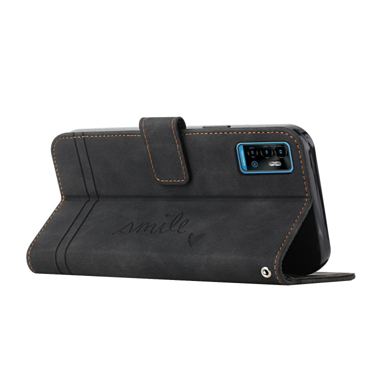 For ZTE Blade A71 Retro Skin Feel TPU + PU Leather Phone Case