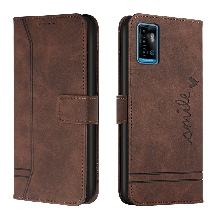 For ZTE Blade A71 Retro Skin Feel TPU + PU Leather Phone Case