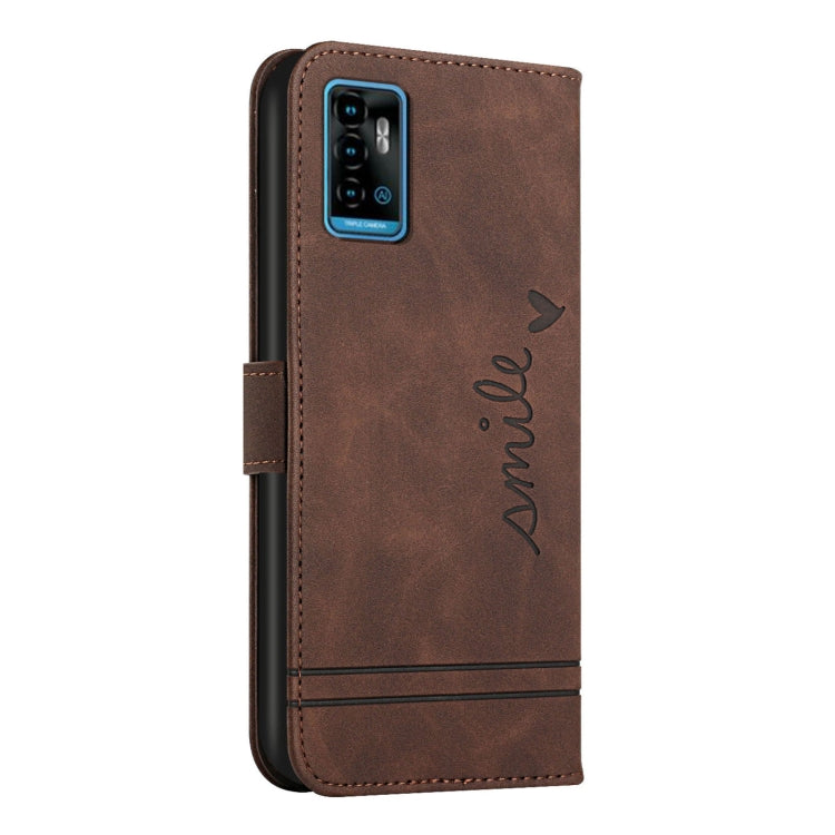For ZTE Blade A71 Retro Skin Feel TPU + PU Leather Phone Case