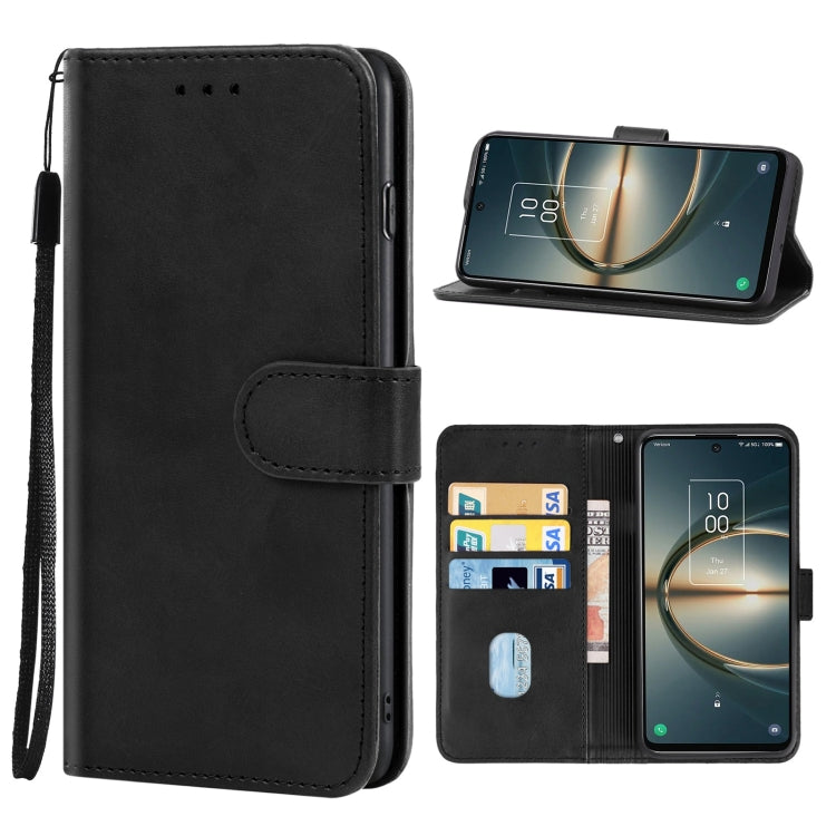 Leather Phone Case For TCL 30 V 5G