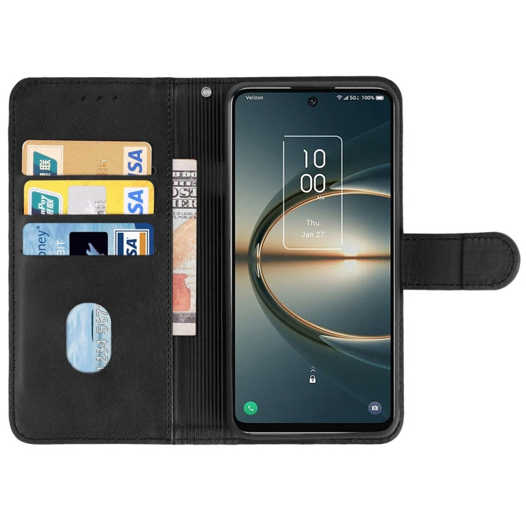 Leather Phone Case For TCL 30 V 5G