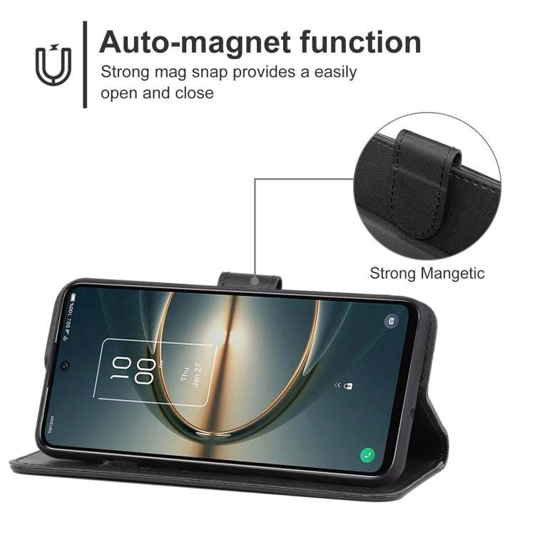 Leather Phone Case For TCL 30 V 5G