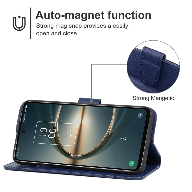 Leather Phone Case For TCL 30 V 5G