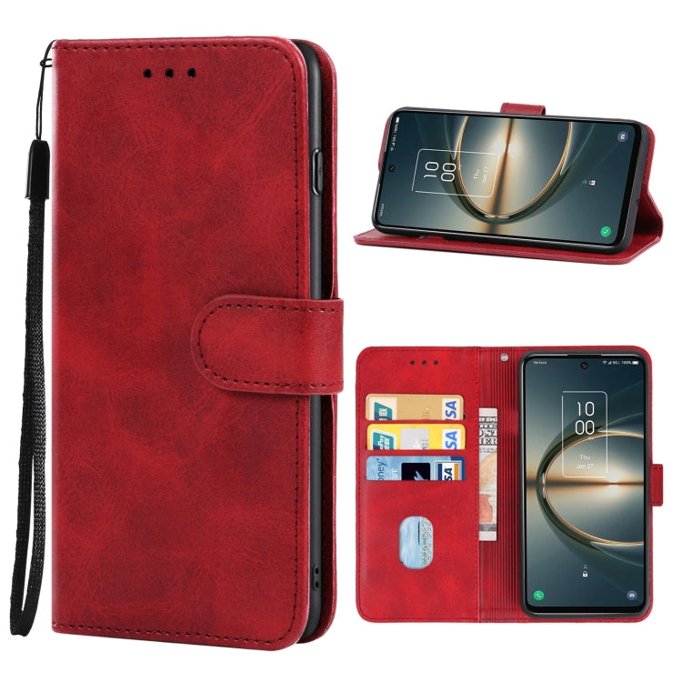Leather Phone Case For TCL 30 V 5G