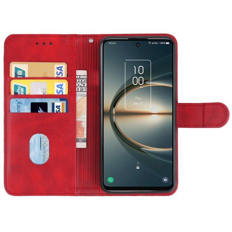 Leather Phone Case For TCL 30 V 5G