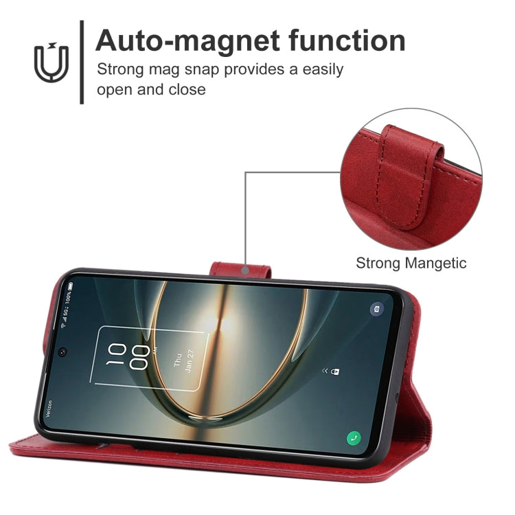 Leather Phone Case For TCL 30 V 5G