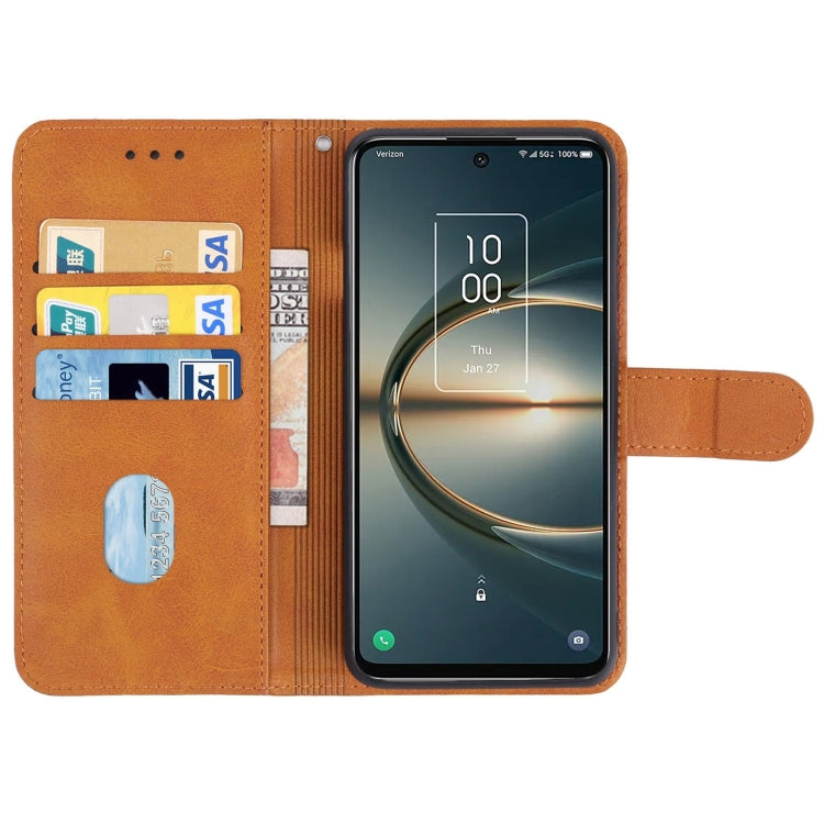 Leather Phone Case For TCL 30 V 5G