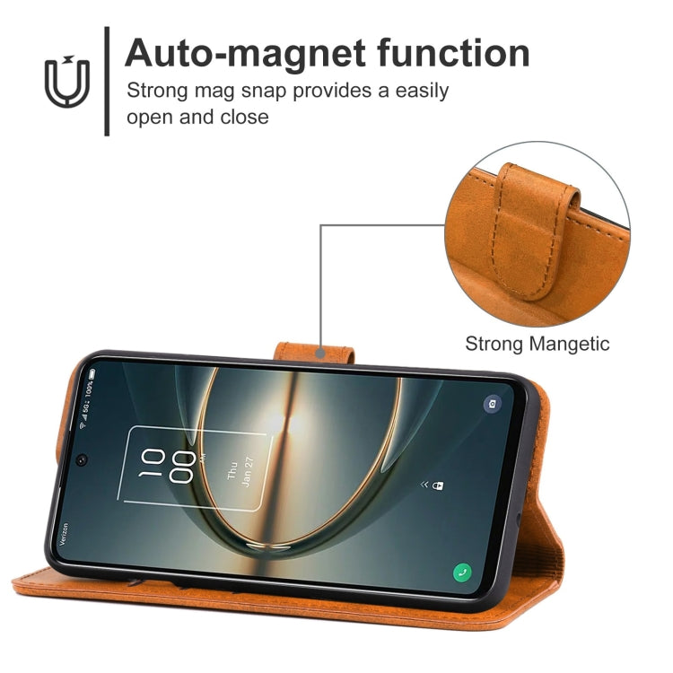 Leather Phone Case For TCL 30 V 5G