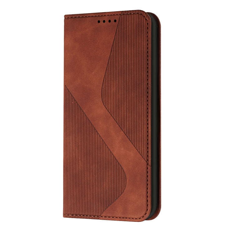 For Google Pixel 6a Skin Feel Magnetic S-type Leather Phone Case