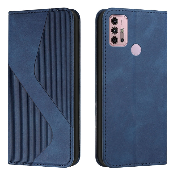 For Motorola Moto G Power 2022 Skin Feel Magnetic S-type Leather Phone Case