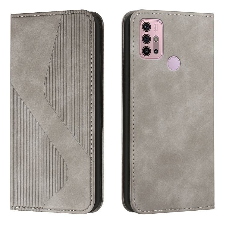 For Motorola Moto G Power 2022 Skin Feel Magnetic S-type Leather Phone Case