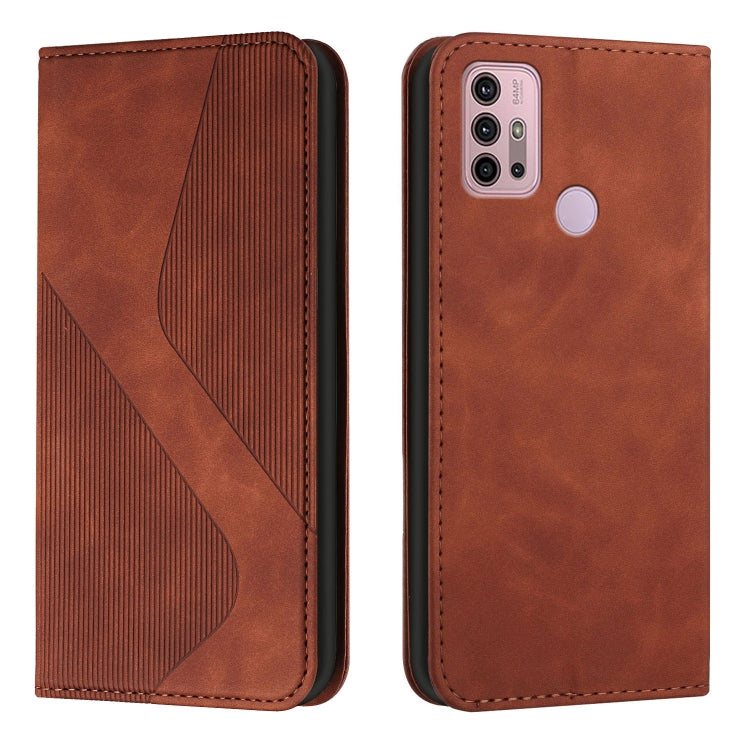 For Motorola Moto G Power 2022 Skin Feel Magnetic S-type Leather Phone Case