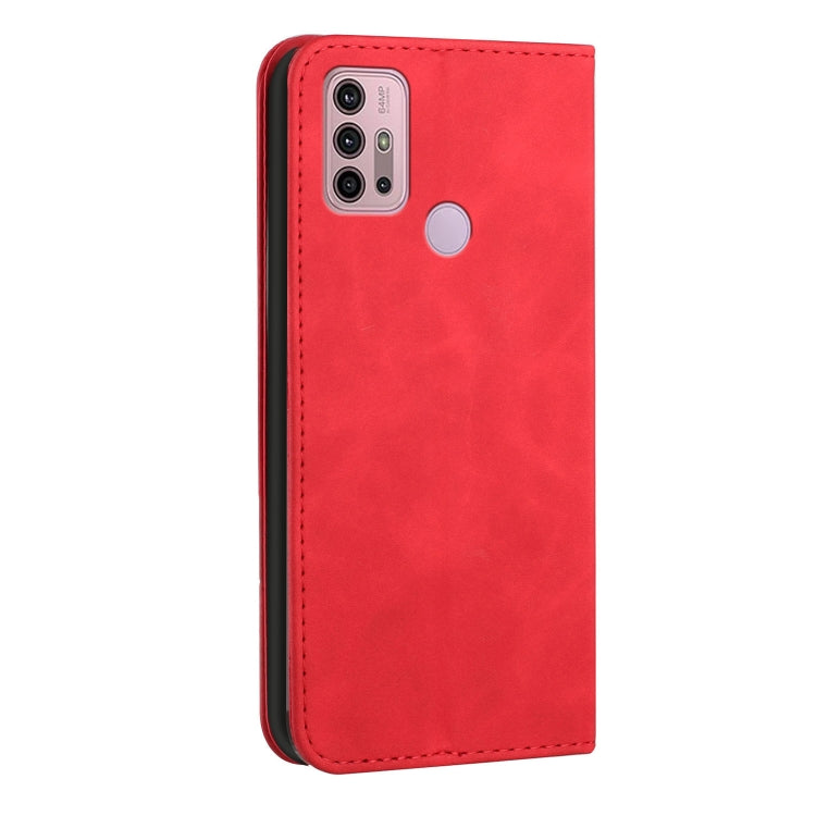 For Motorola Moto G31 / G41 Skin Feel Magnetic S-type Leather Phone Case