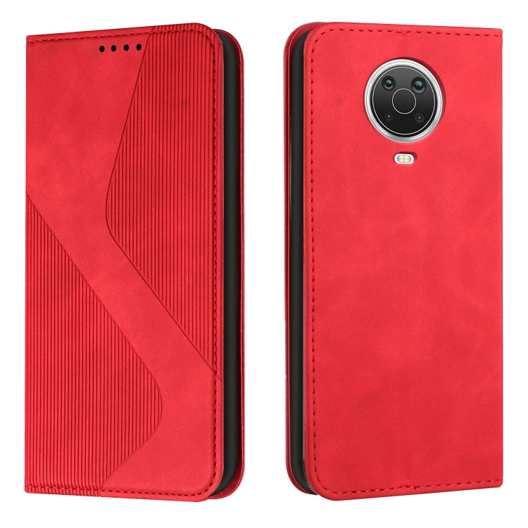For Nokia G10 / G20 / G30 Skin Feel Magnetic S-type Leather Phone Case